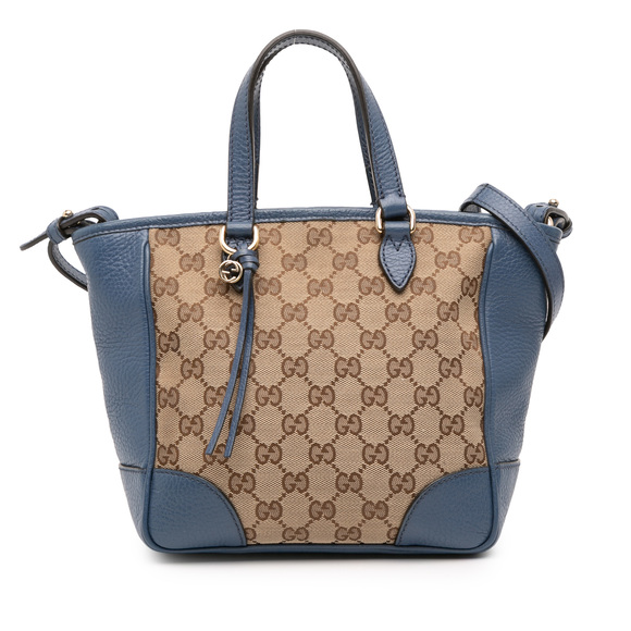 Pre-Loved Gucci Small GG Canvas Bree Satchel - Picture 1 of 10